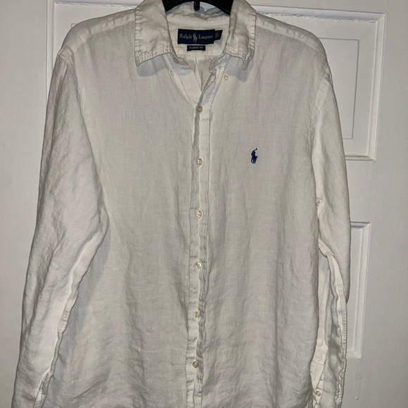 Ralph Lauren Blue Label Other - Ralph Lauren, 100% linen white button up shirt